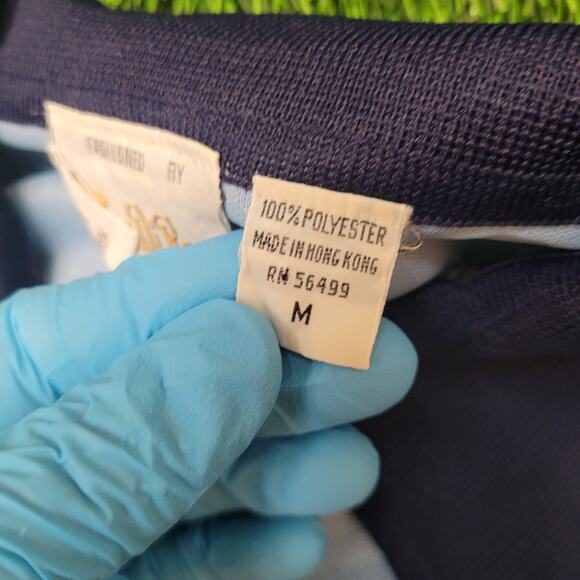 Vintage Marco Di Roma Dagger Collar Disco Shirt Womens Medium Stripe Textured - Picture 12 of 12